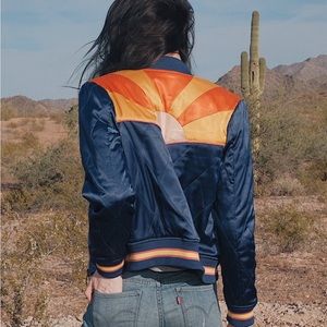 Original Navy Rising Sun Bomber Jacket | as seen on Stumptown Cobie Smulders